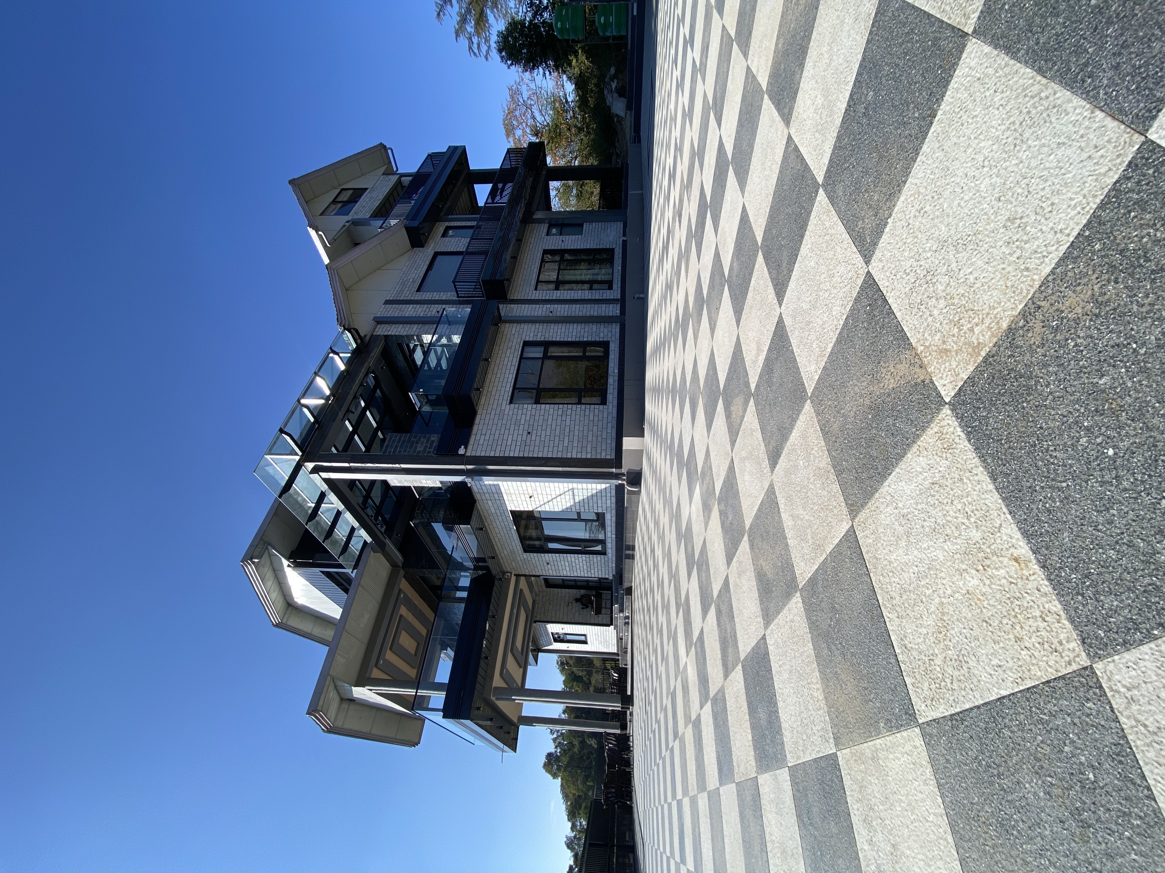 Villa with mountains